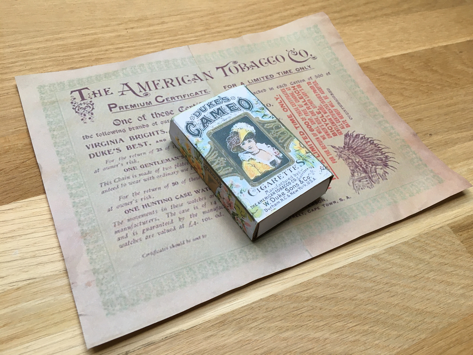 シガーケース 純銀 DUKE'S CAMEO CIGARETTES k0201 シガーケース 純銀