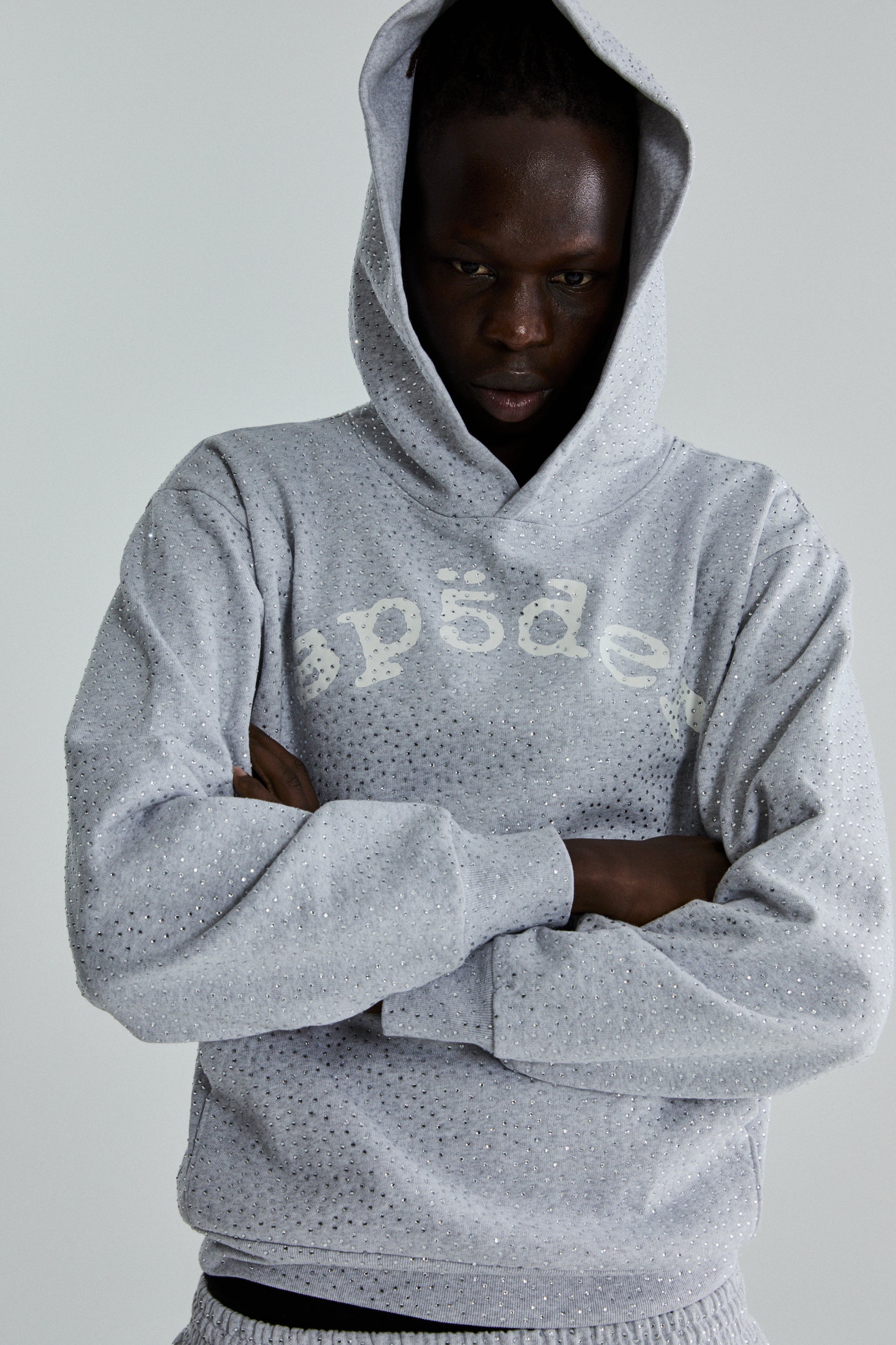 HEATHER GREY VVS HOODIE | SP5DER | KING SPIDER