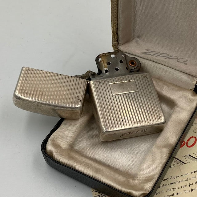 ZIPPO ライター 見分け方】 ジッポー スターリングシルバー エンジン