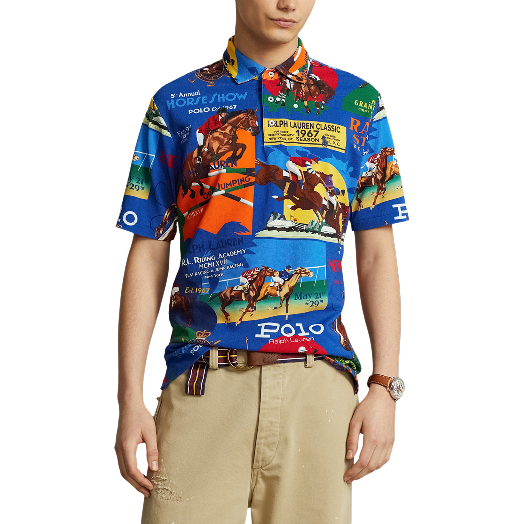 Polo Polo Ralph Lauren Classic Fit Equestrian Mesh Polo Shirt