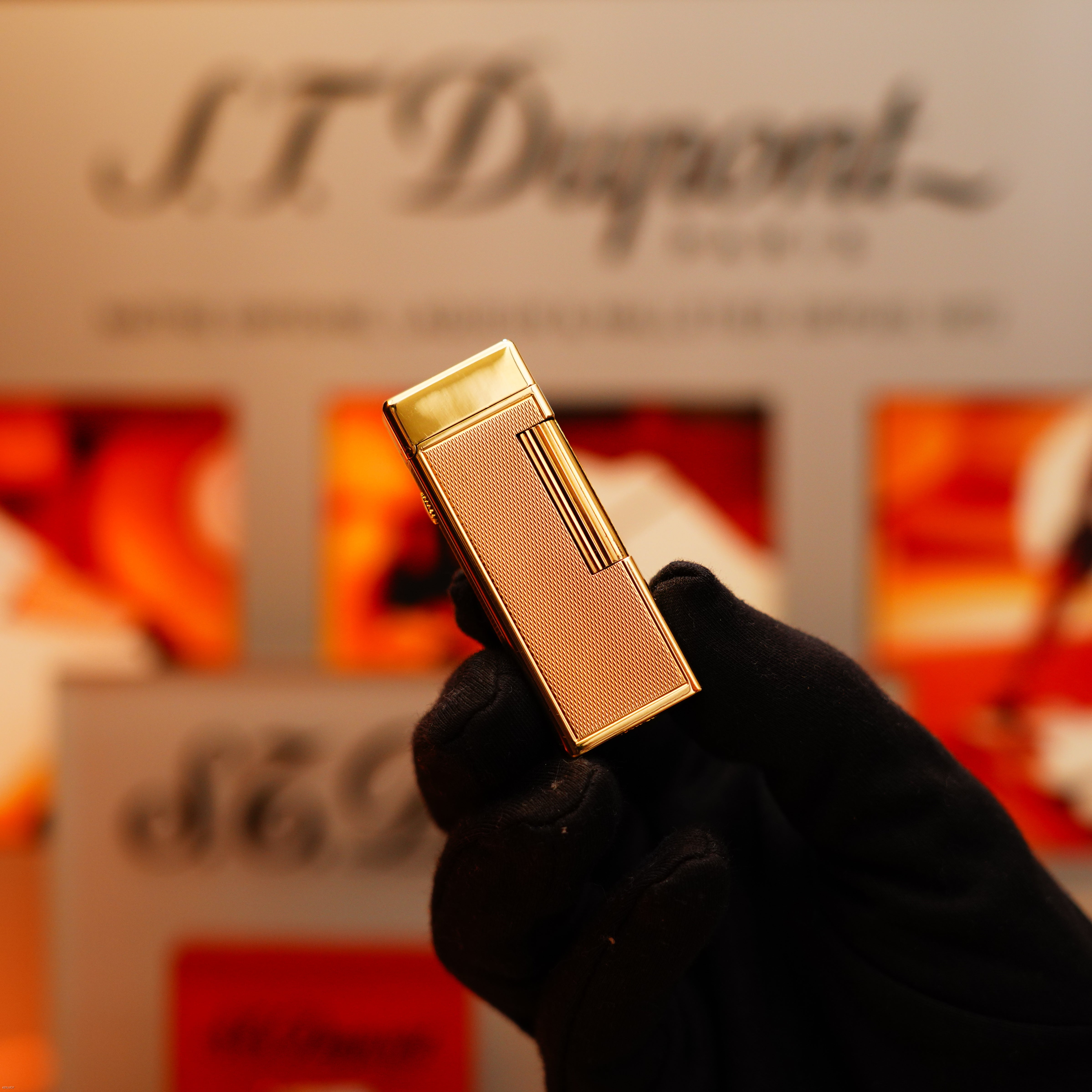 Vintage Oct. 1964 Dunhill Rollagas Early Production Solid 18k Gold