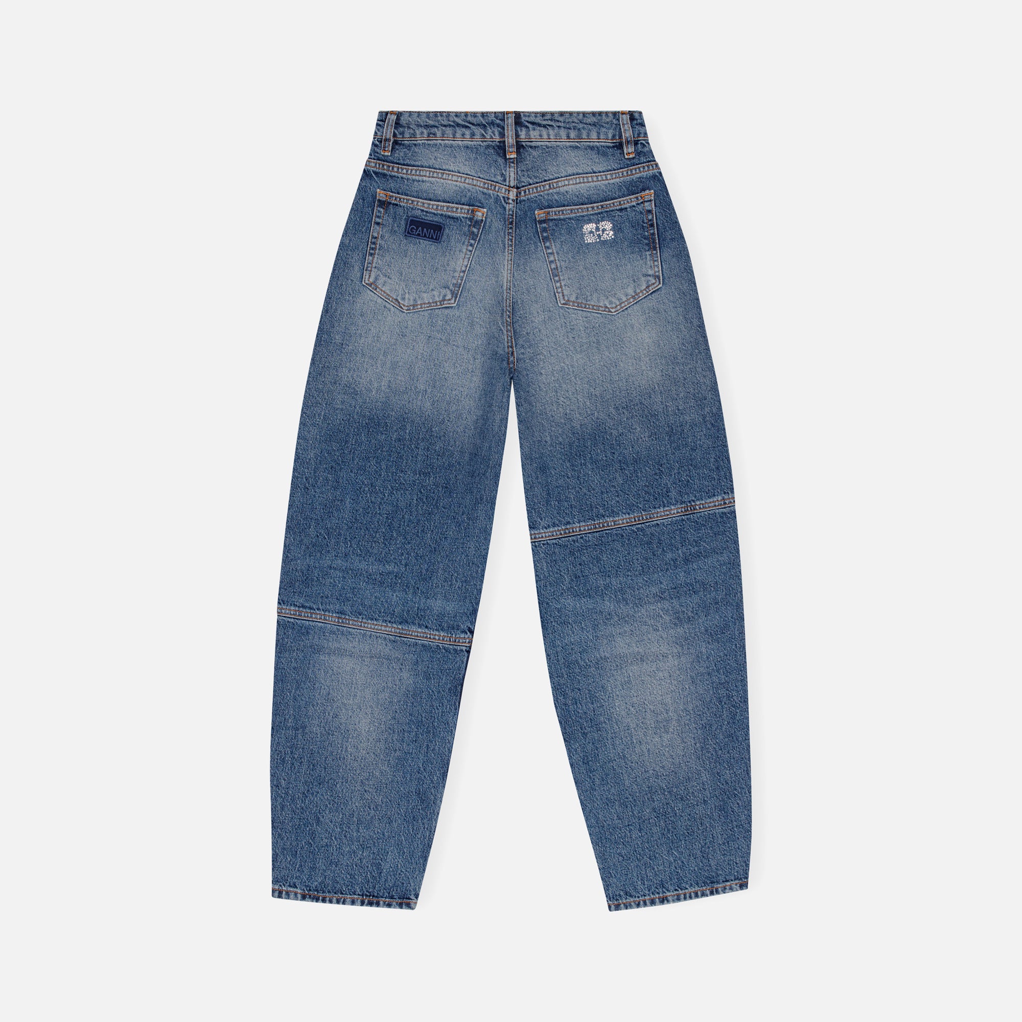 Ganni Sparkle Logo Denim Stary - Tint Wash – Kith