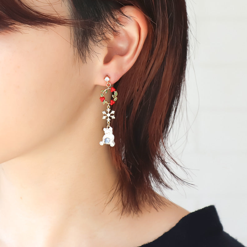 ピアス キュービックジルコニア カン付2 ゴールド – 貴和製作所