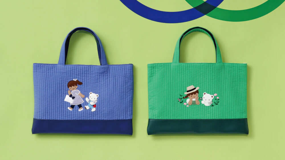 ファミリアと韓国の伝統生地「ヌビ」を使用したバッグブランド