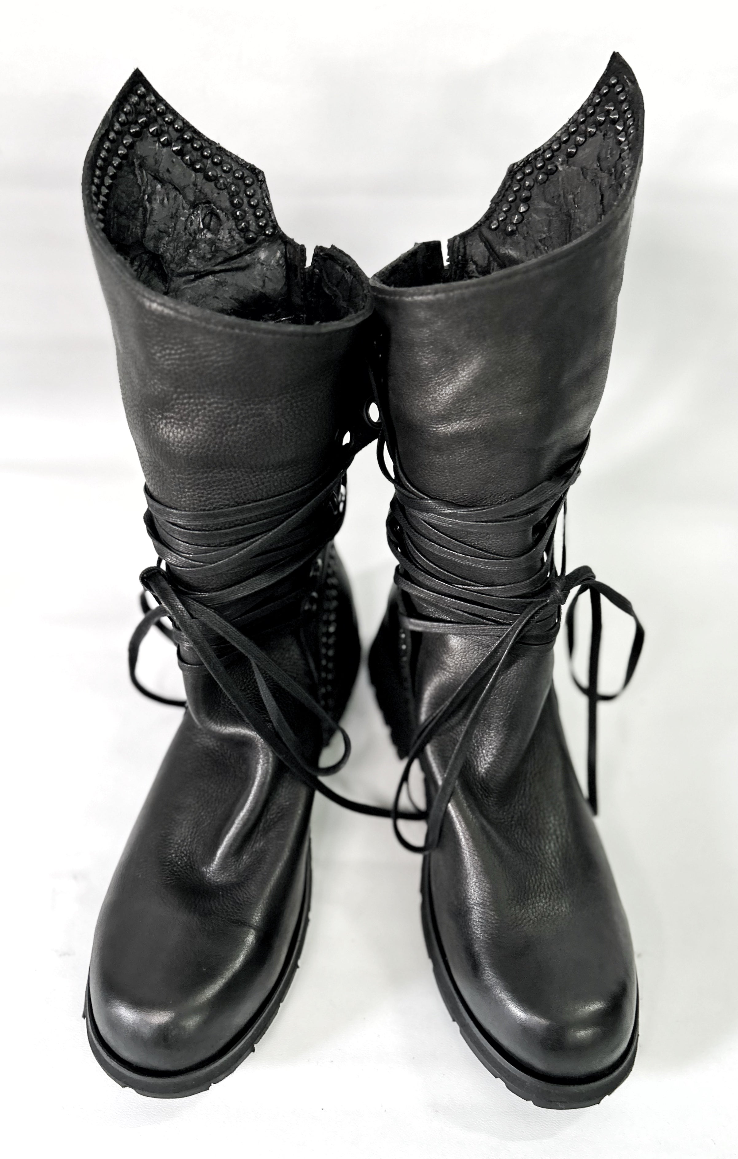 KMRii ケムリ Crush Chrome Boots 01クラッシュ クロム ブーツ レザー