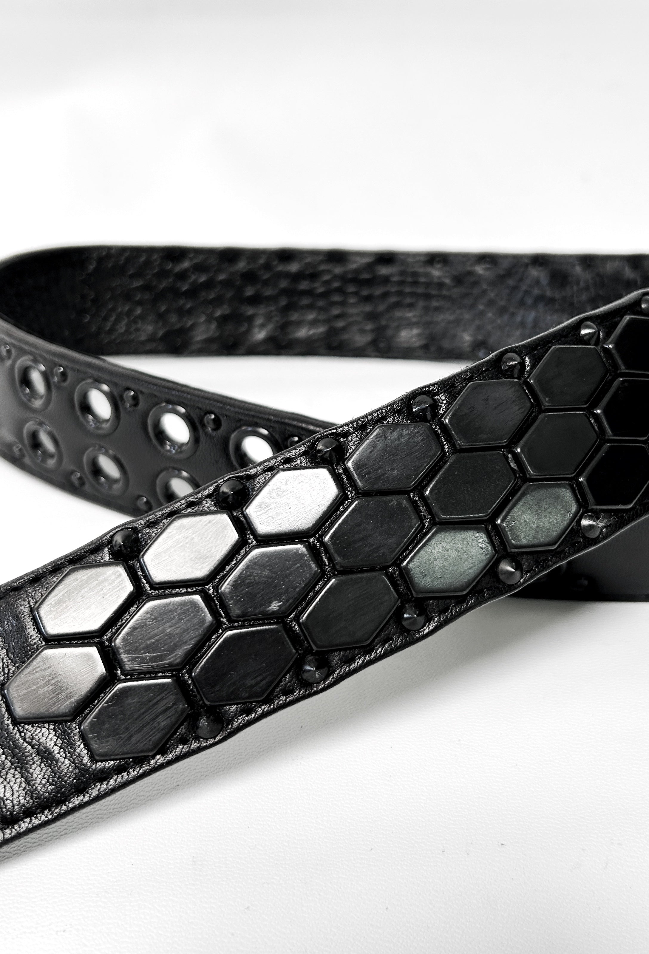 KMRii ケムリ 2402 BT-Black Honey ハニー スタッズ レザー ベルト