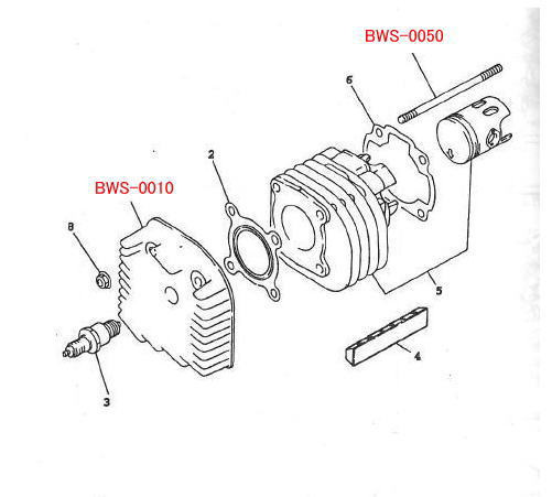 BW'S100 グランドアクシス100 台湾 YAMAHA純正部品 ヤマハ純正部品
