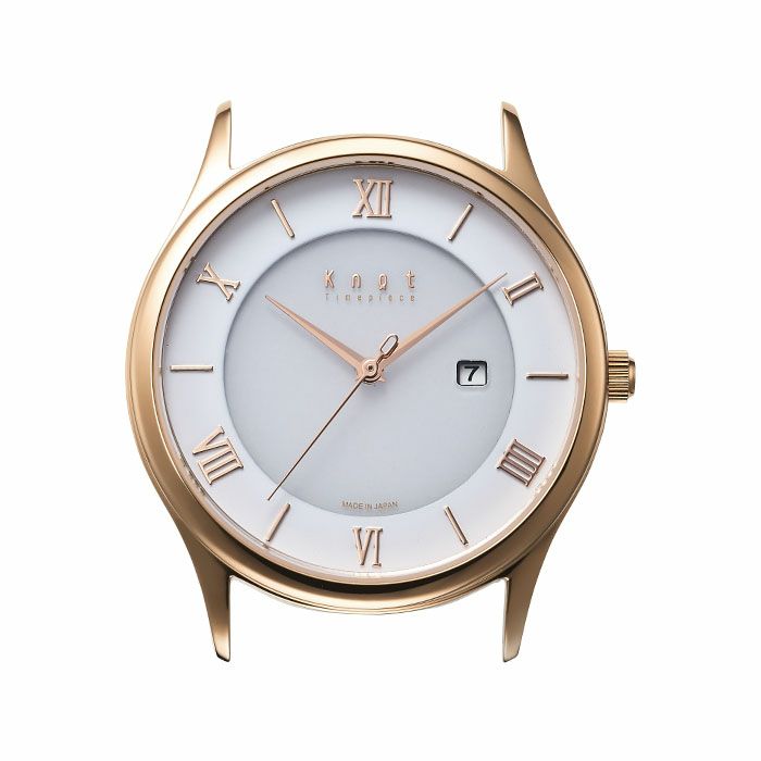 Knot CS-32RGWH 腕時計 メンズ レディース ソーラー ローズゴールド
