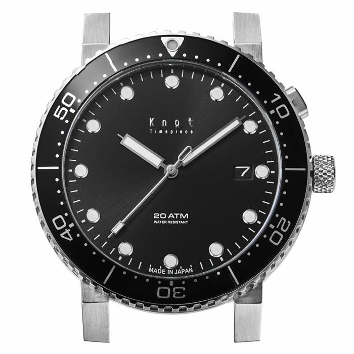Knot SAC-40SSVBK 腕時計 メンズ 自動巻き ブラック 日本製 40mm 防水