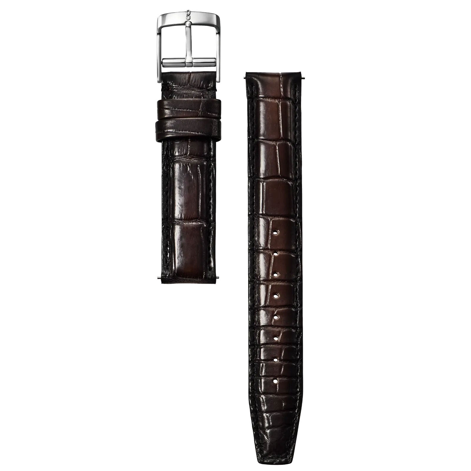 Knot S18-SFC-PGR 時計ベルト バンド パティーヌ仕上げ クロコダイル