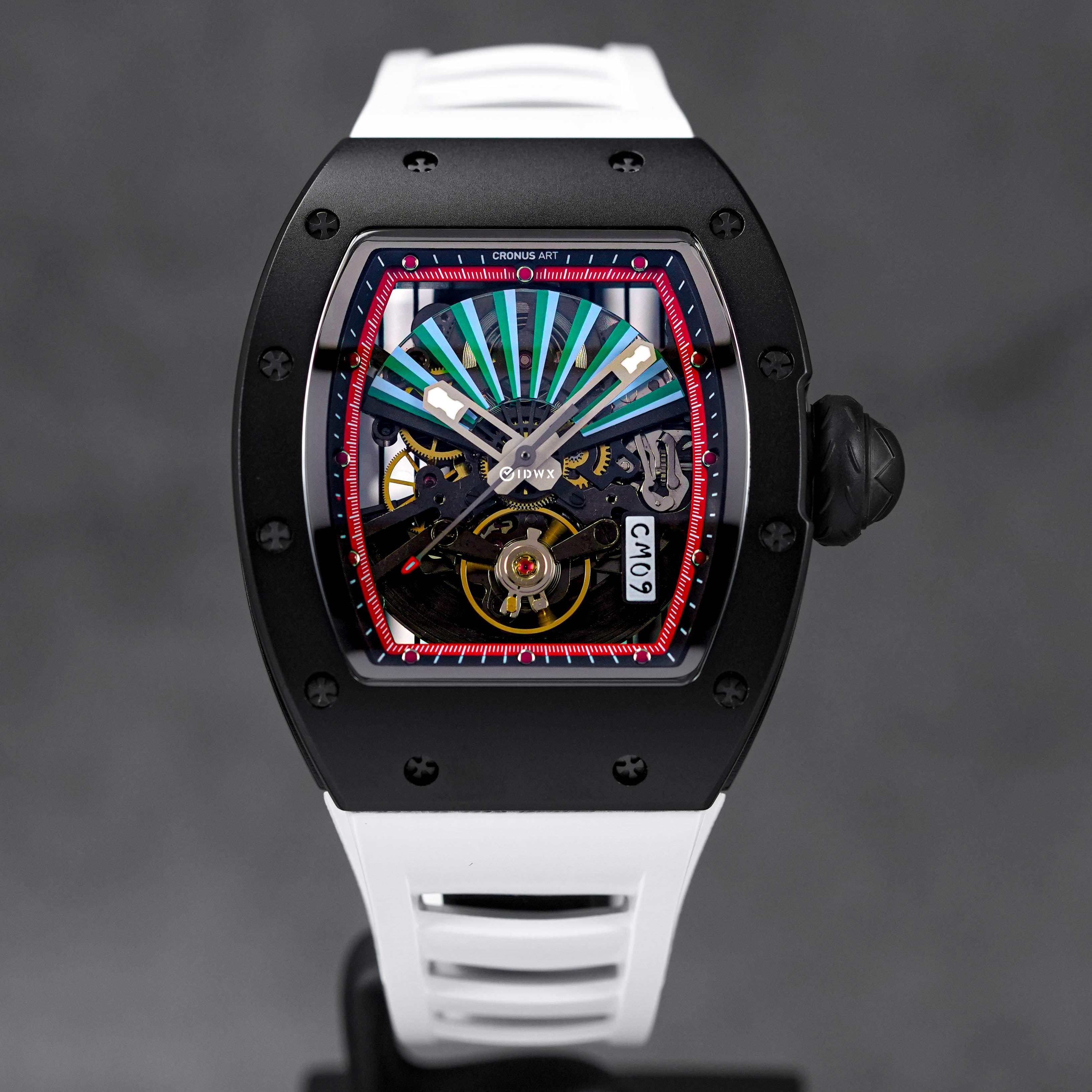 CRONUS ART FOLDING FAN BLACK CARBON – kronometry.id