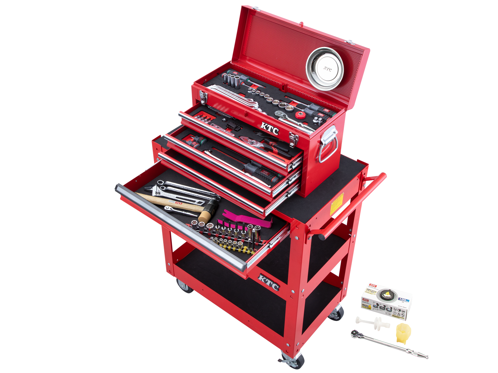 工具セット（チェスト+ワゴンタイプ）［98点］ | KTCツール