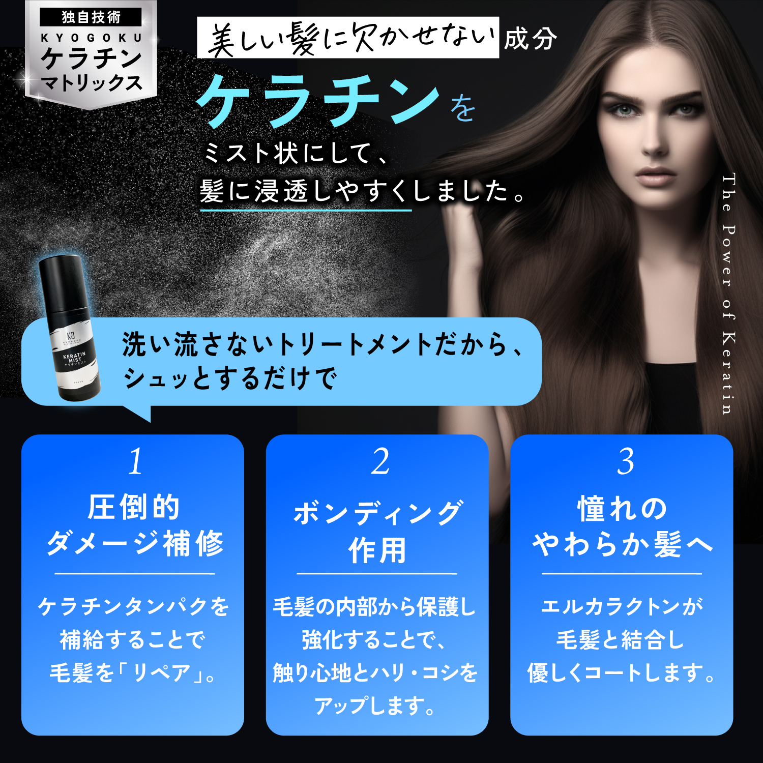 Kyogoku Professional / KYOGOKUケラチンミスト（導入美容液ミスト
