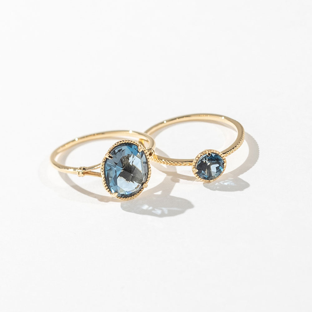 受注生産】K18 ロンドンブルートパーズ リング | 36-2331 – L&Co.