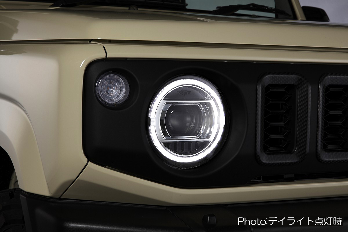 オープニングライト付き] LEDリング型ポジション内蔵 ヘッドライト