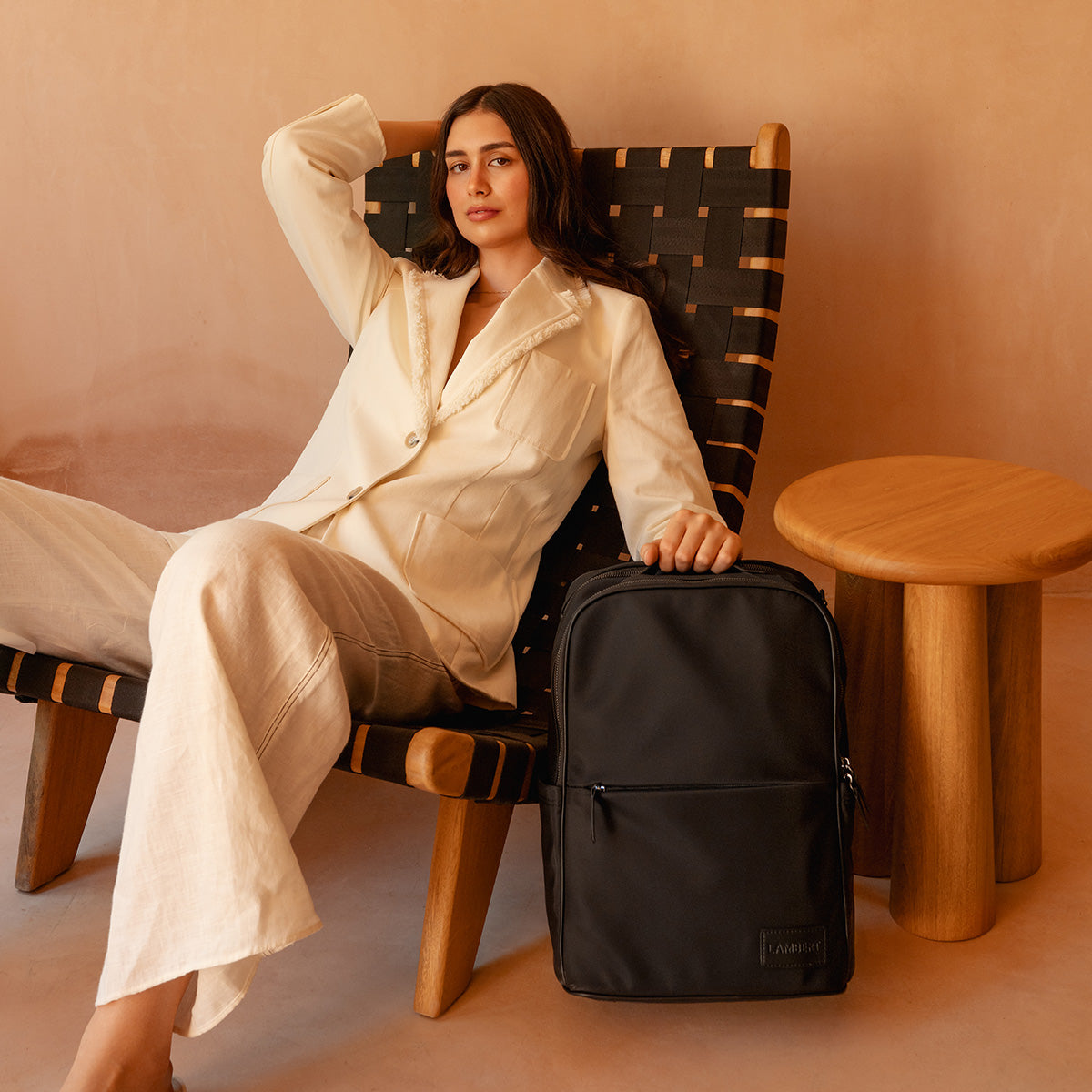 The Hudson – Black Recycled Nylon Backpack – Lambert Design US LLC