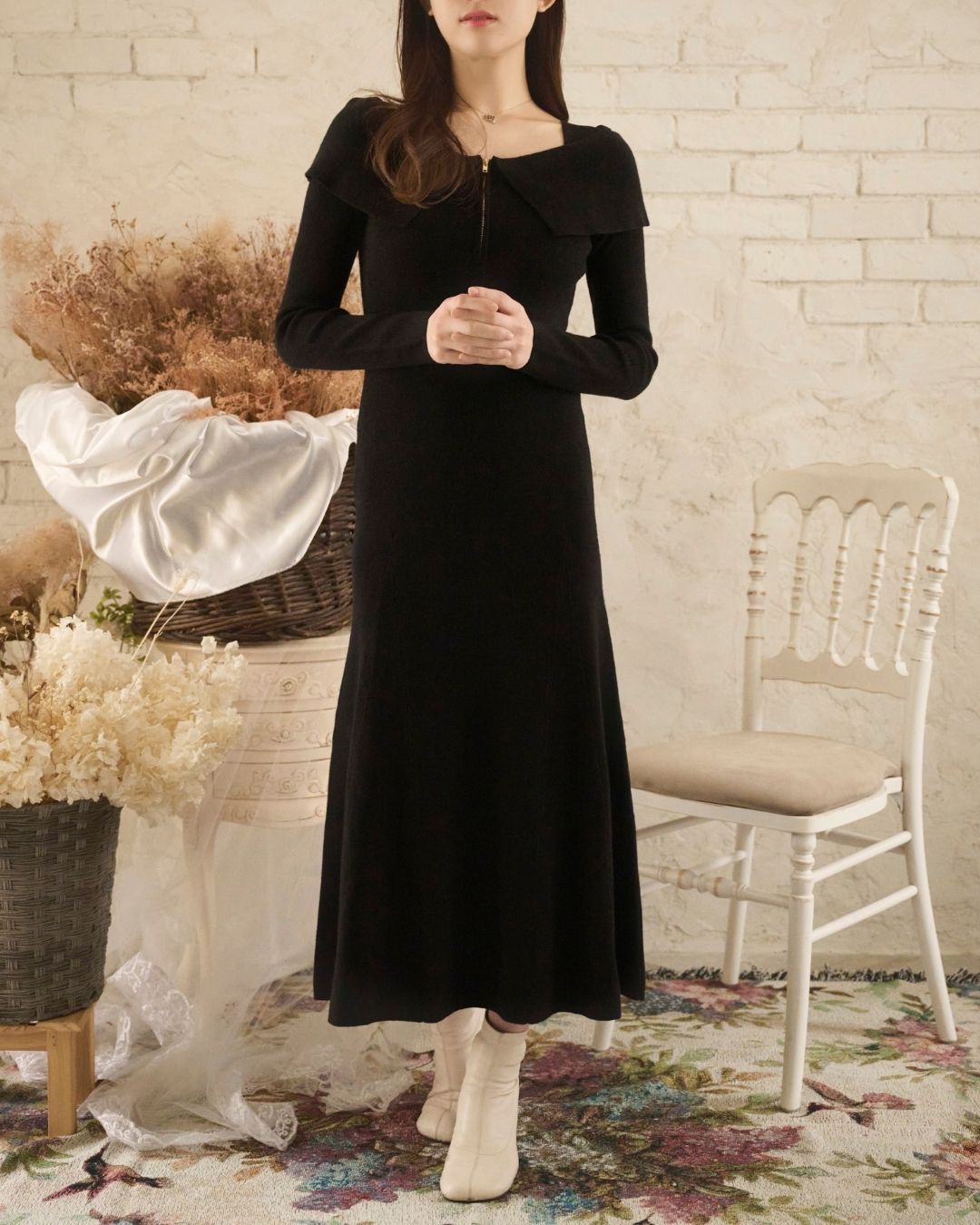 Half Zip Knit Dress – LANTINAM