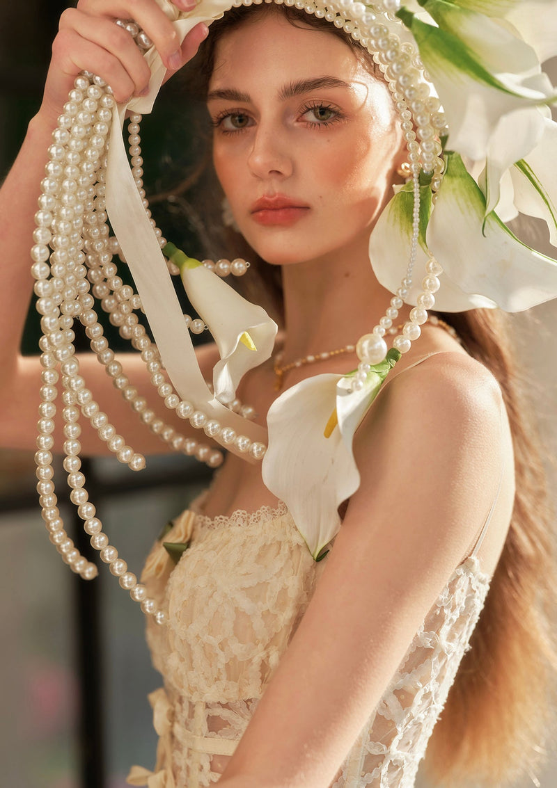 ジャスミン夢捕り網」ドレス