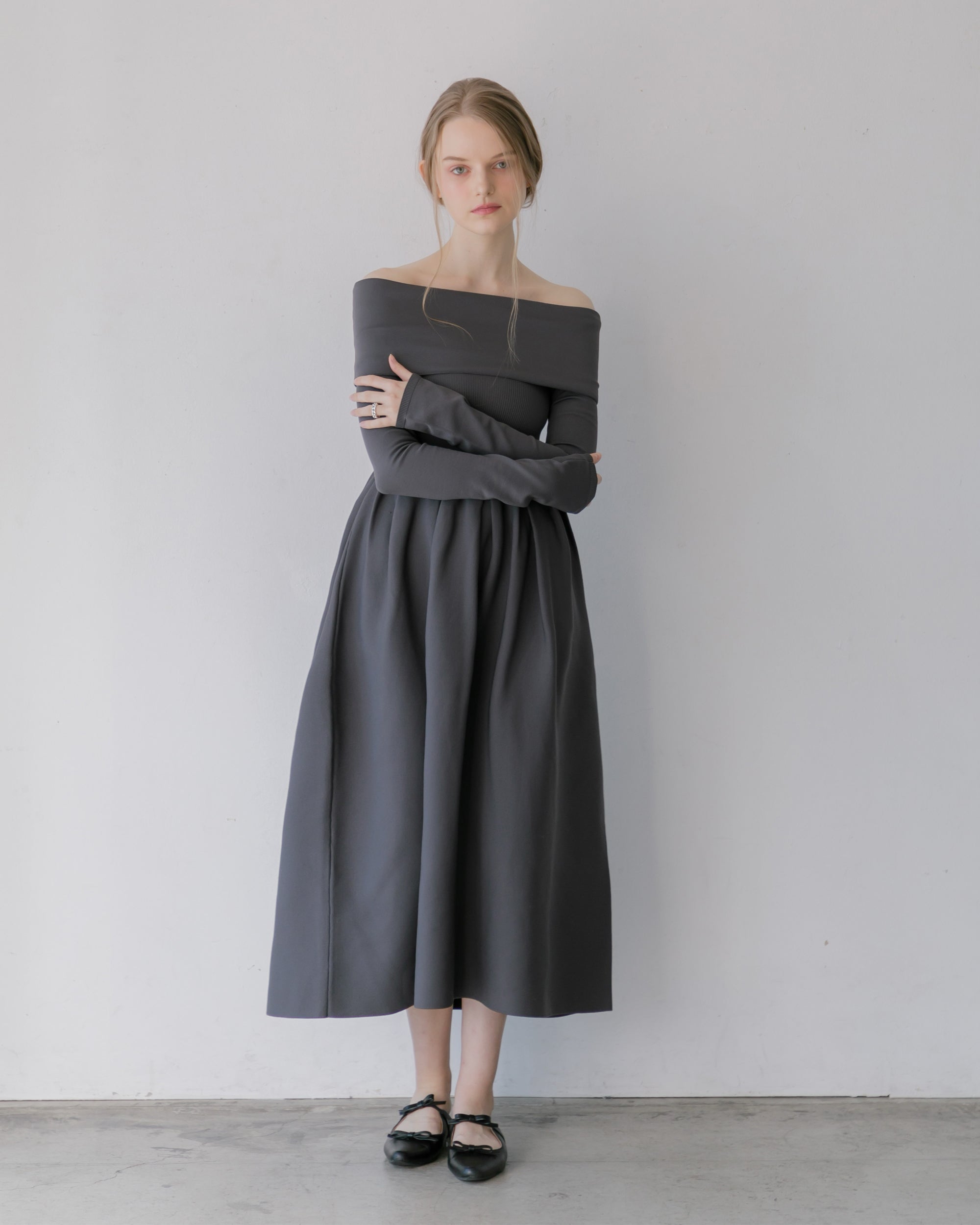 10%OFF】4way仕様オフショルニットワンピース – La lune