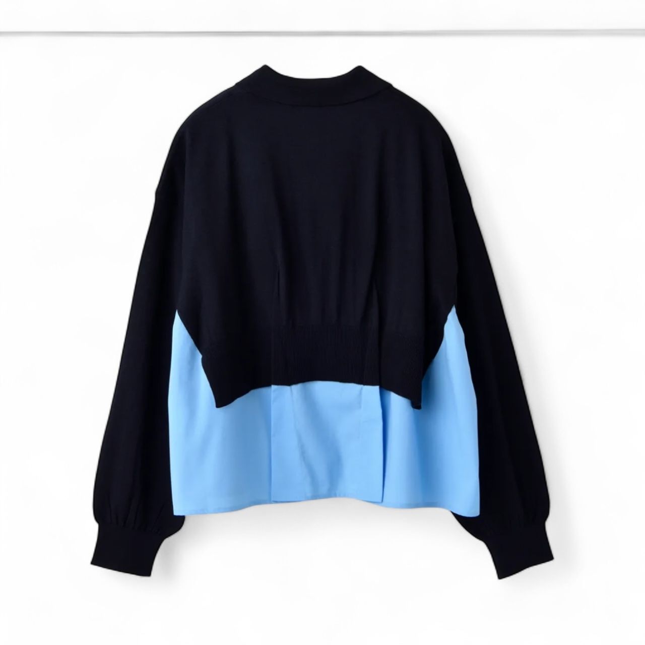 ENFOLD - FAKE-LAYERED CARDIGAN / カーディガン / Dネイビー / 2025AW