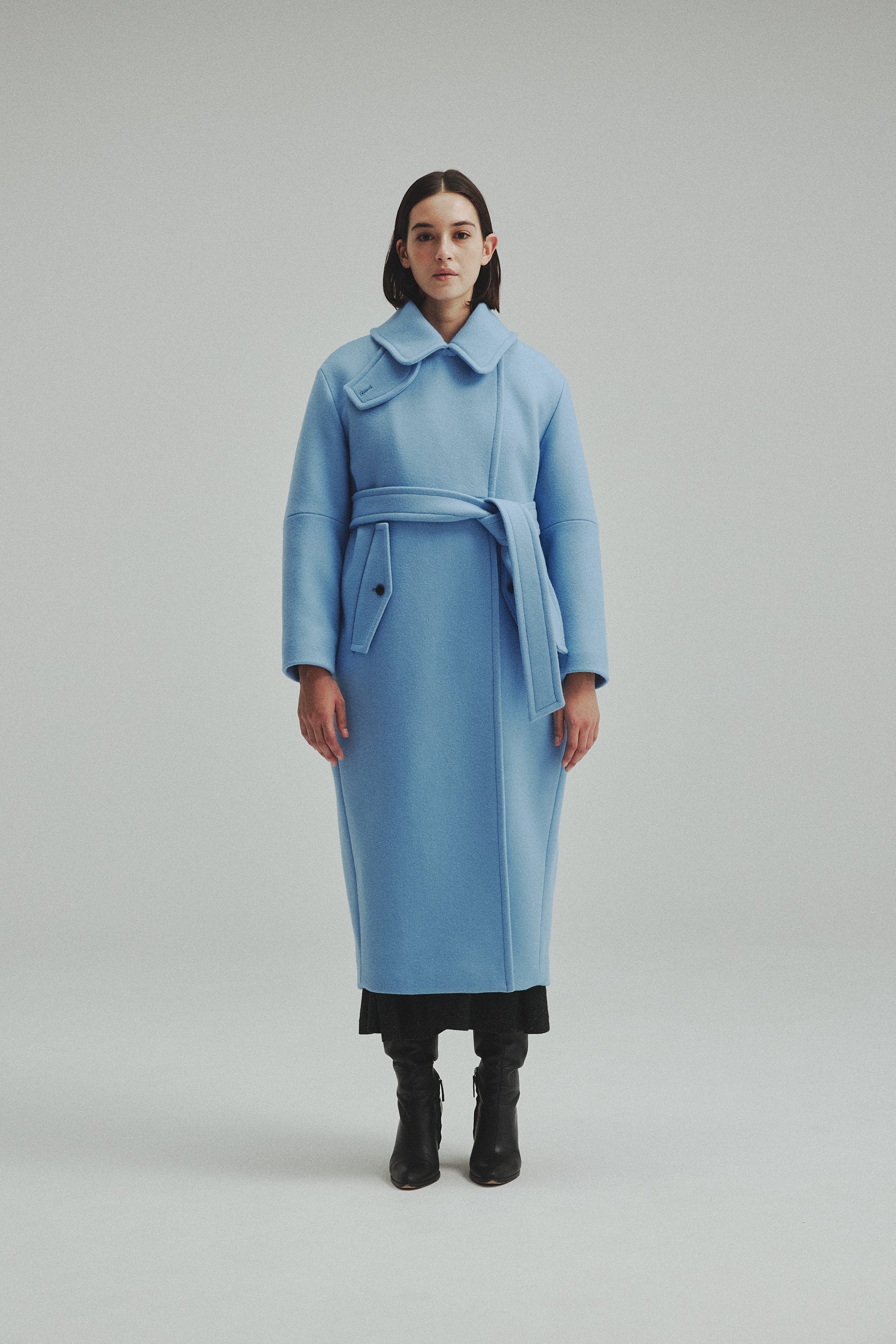 Double-breasted Wool coat – L'AUBE BLANC