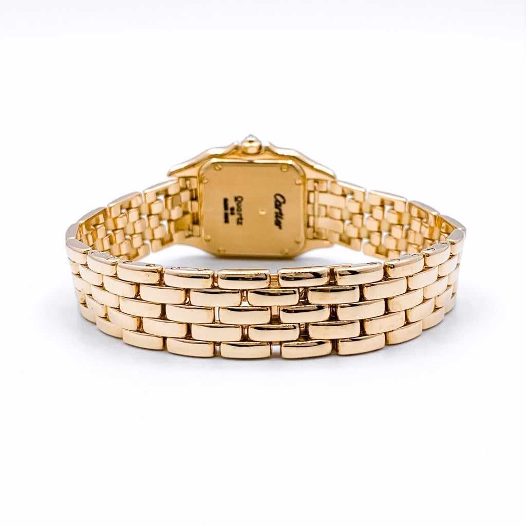 パンテール SM K18YG ホワイトシェル文字盤 純正ダイヤ – LE MIRAIS