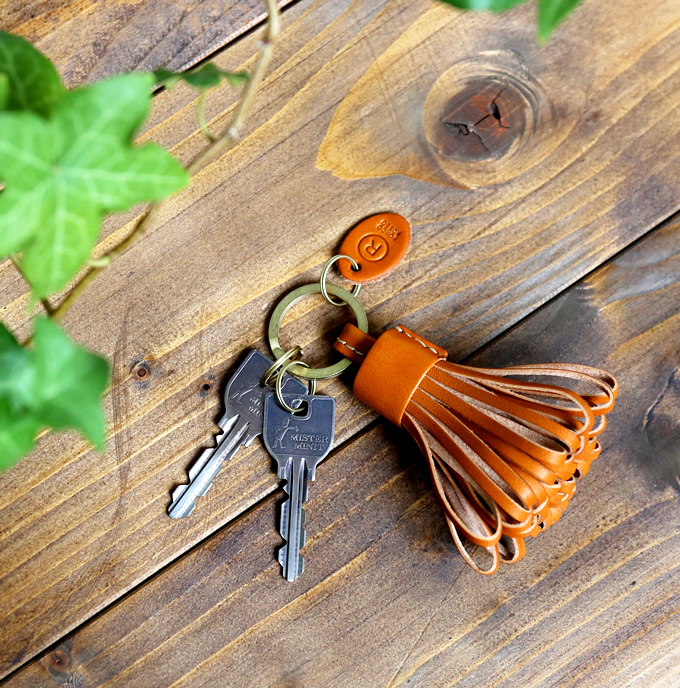 ビッグタッセルキーリング｜革鞄と革小物のPORCO ROSSO（ポルコロッソ）