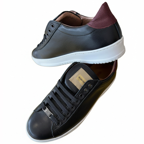 バイカラーイタリアンレザースニーカー（BLACK/BROWN）｜PRIMO EMPORIO