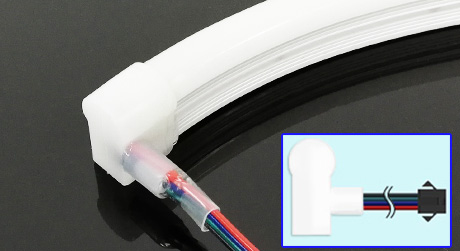 12V WM1シリーズ マジックLEDネオン「左右に曲がるヘビ型」｜ジェイ