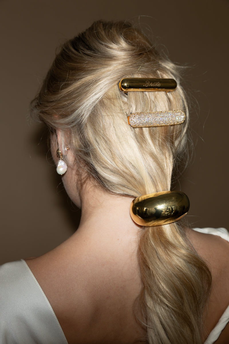 Pave Crystal Bar Barrette | LELET NY