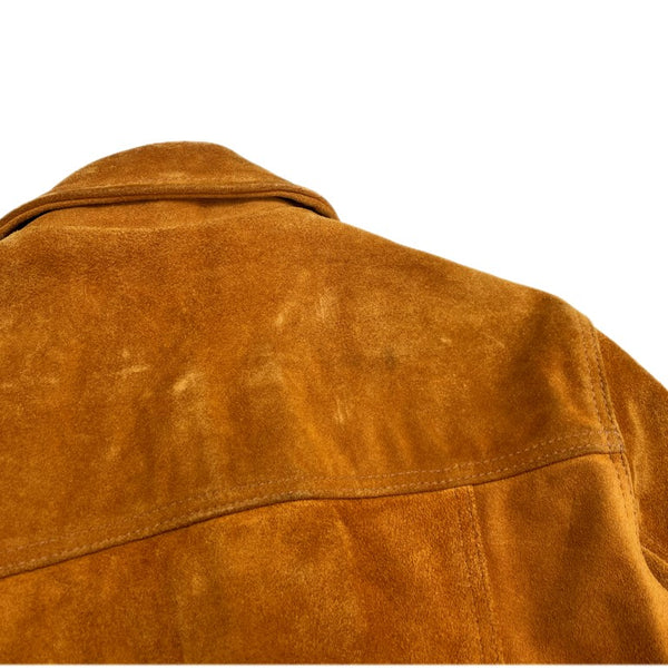 VINTAGE) MADE IN USA VANSON 2 POCKET SUEDE TRUCKER JACKET – Linco
