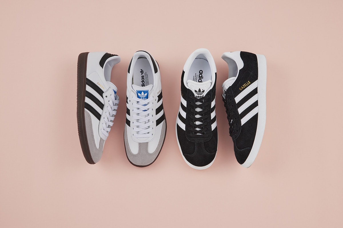 話題のアディダス オリジナルス「サンバ」と「ガゼル」のスニーカー
