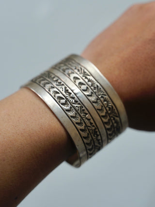 Navajo Rick Enriquez Silver Bangle No.1 ナバホ族 シルバーバングル