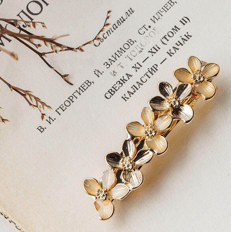 ゴールドのフラワーミニバレッタ | シルバー商会 | J-0026 | 結婚式