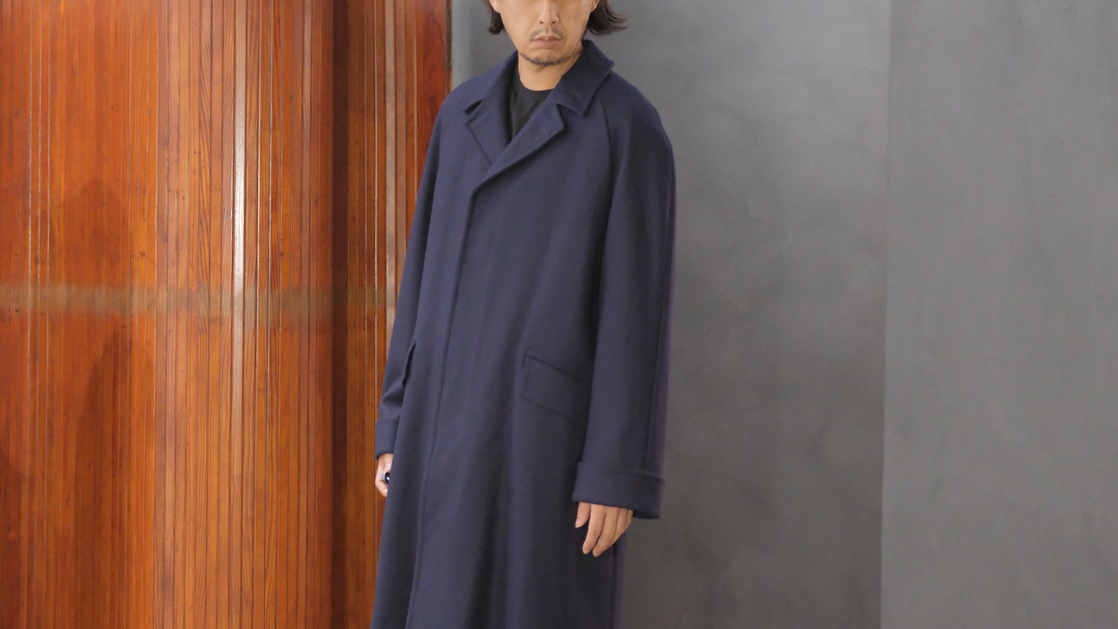 COHÉRENCE/Mod.CORB/MELTON JERSEY / CAMEL.D.BLUE.BLACK – Lister