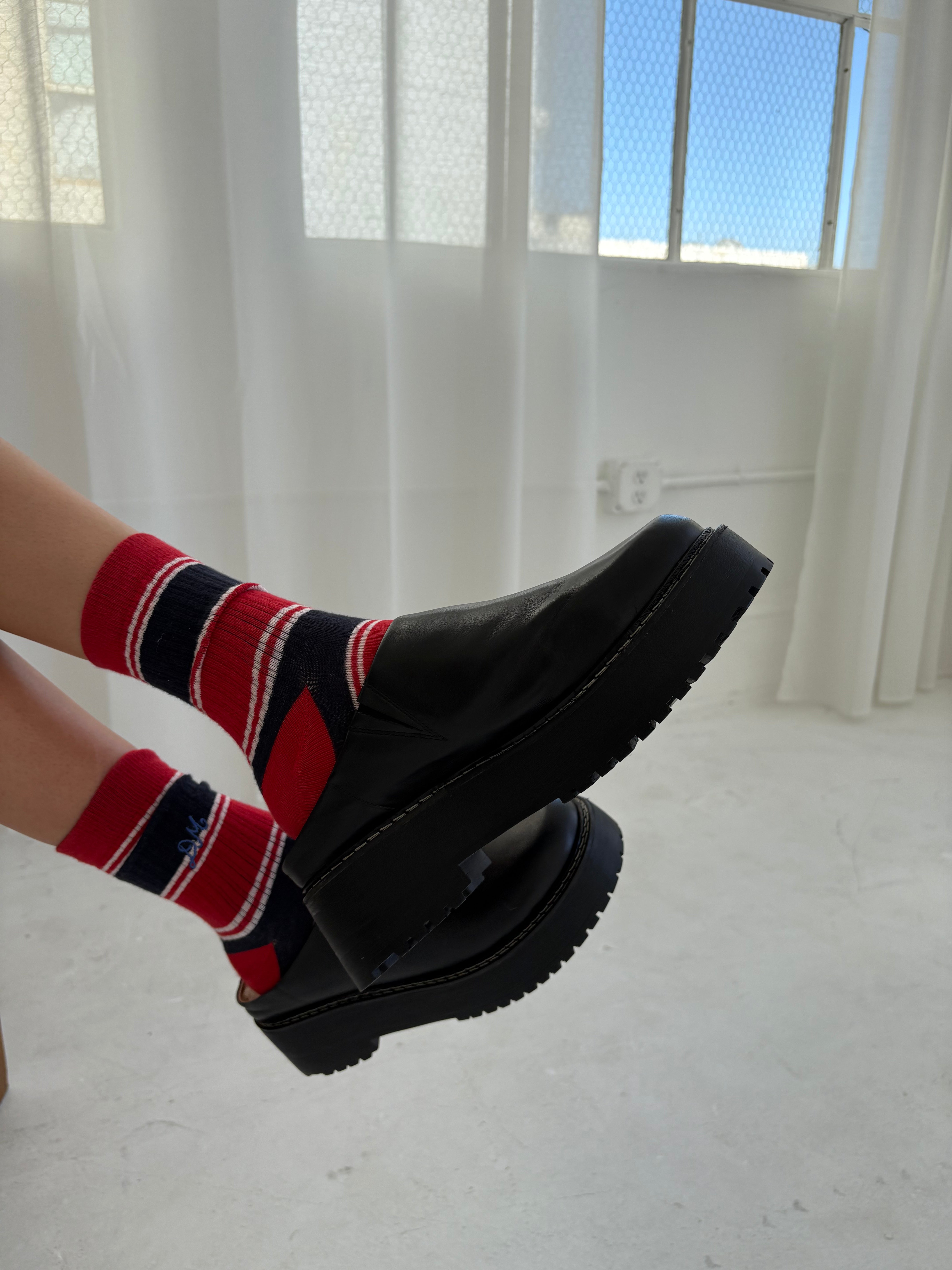 Lena Chunky Mule - Black – Lisa Says Gah