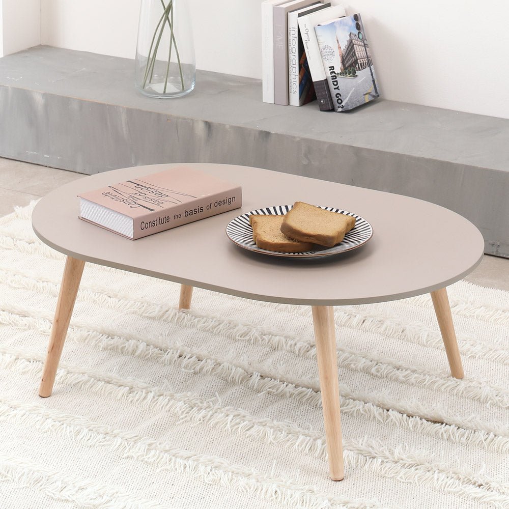 通販】Roomnhome｜ナチュラルローテーブル 天然木 おしゃれ 韓国