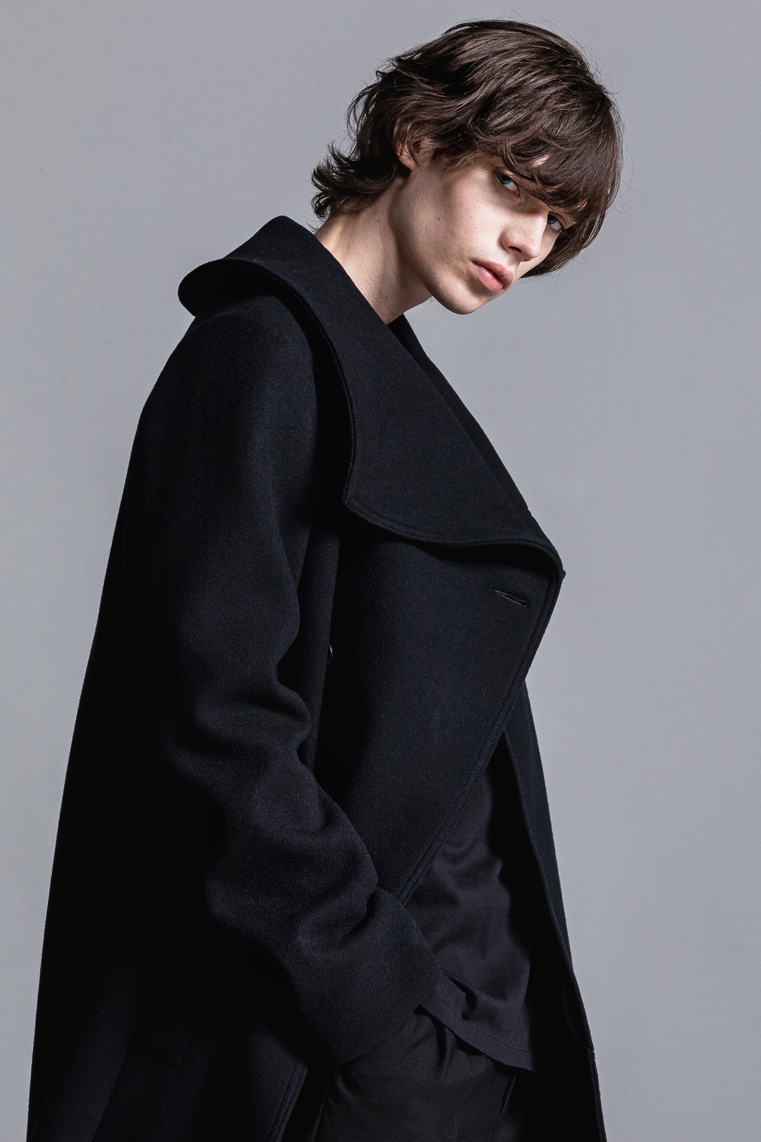 HIGH NECK WRAP COAT | ハイネックラップコート[2025A/W] – LITHIUM
