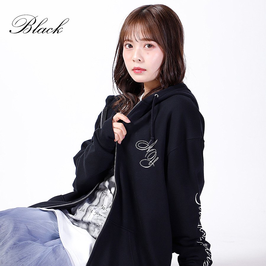 受注期間限定！湯本亜美コラボ企画！コラボZIPパーカー◇湯本亜美