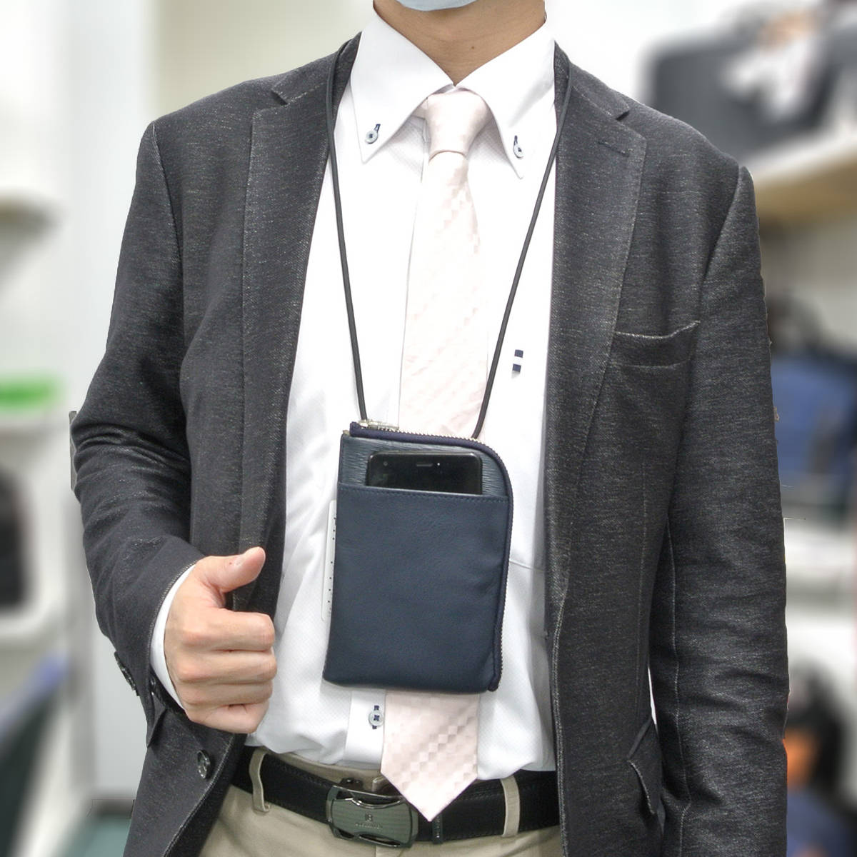 dショッピング |ネックウォレット re:credo リンカー ショルダー