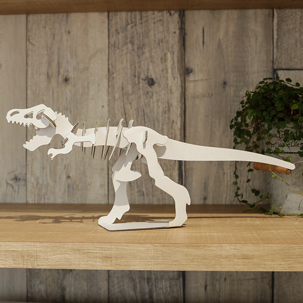 ティラノサウルス パズル 恐竜 紙製 hacomo kids 立体パズル 組立