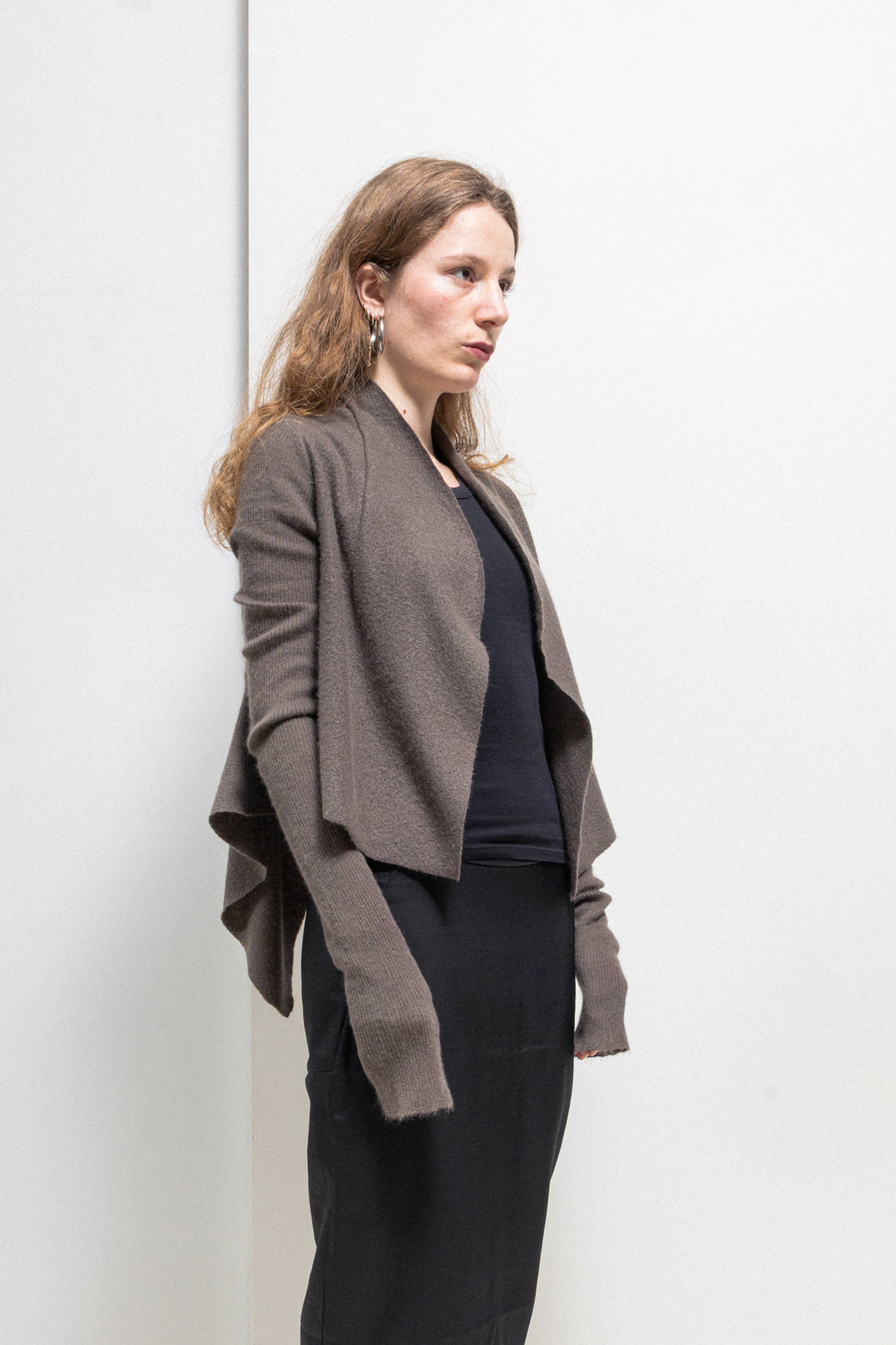 RICK OWENS FOR REVILLON - 2003 / 2006 Cashmere cropped cardigan