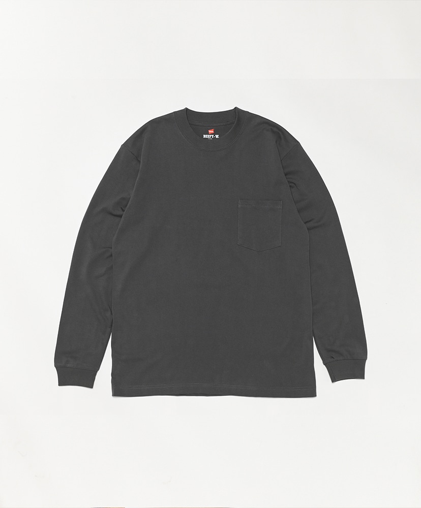 Beefy-T Long Sleeve Pocket T Shirt (H5196)(L(MEN) Black/ブラック