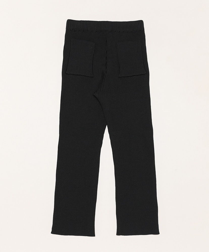 LOFTMAN別注 Solidwool Rib Pants(1(WOMEN) Black/ブラック): BATONER