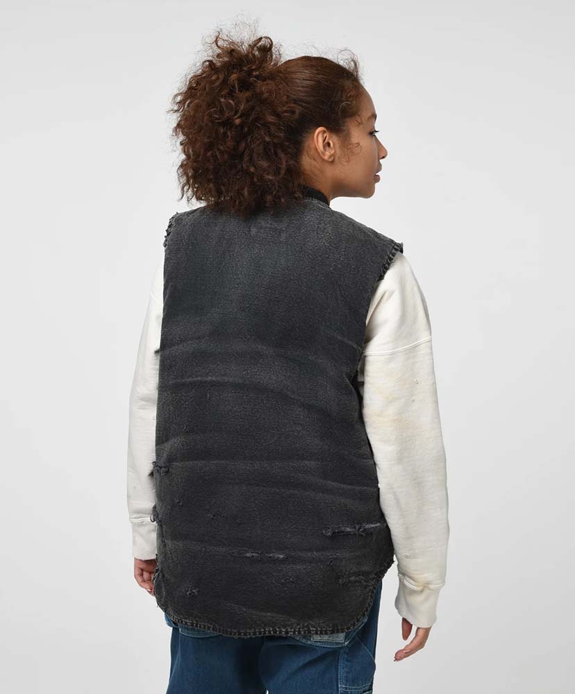DUCK VEST AGED(M(MEN) Aged Black/エイジドブラック): BOW WOW
