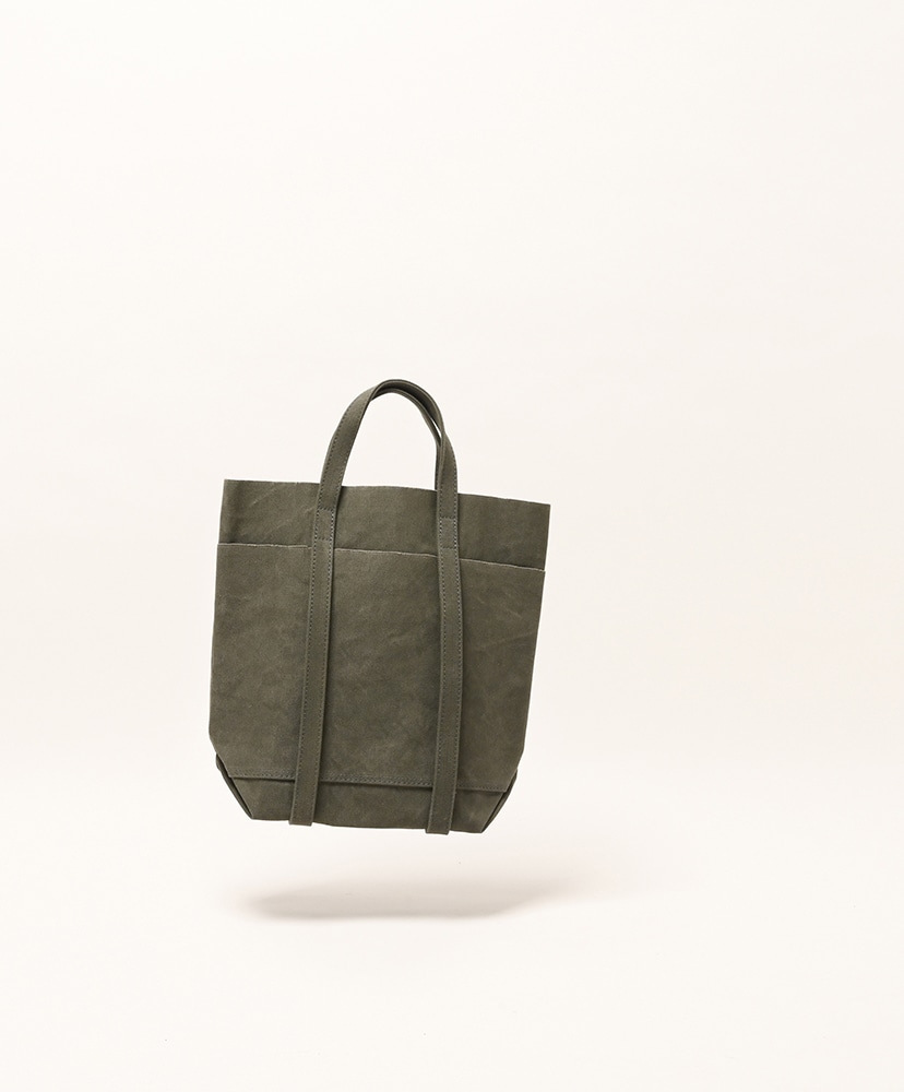 Washed Canvas 4P Tote (TS)(FREE Black/ブラック): AMIACALVA