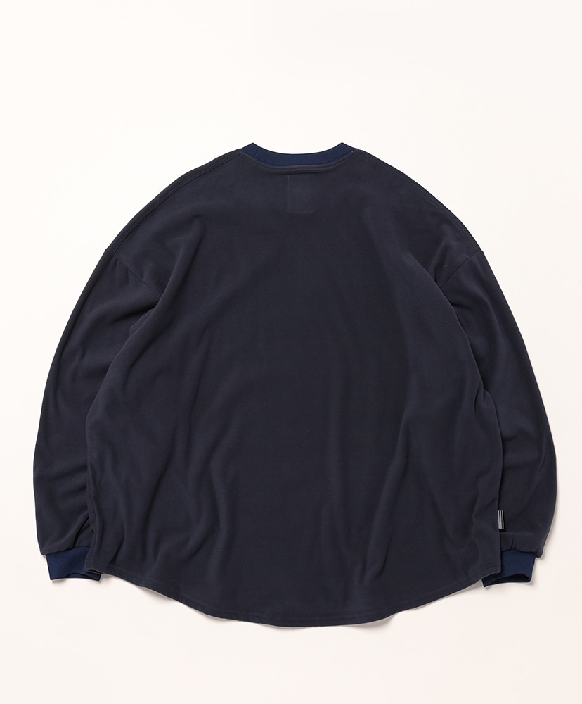 Fleece Super Big LS Round Tee(L(MEN) Black/ブラック): S.F.C