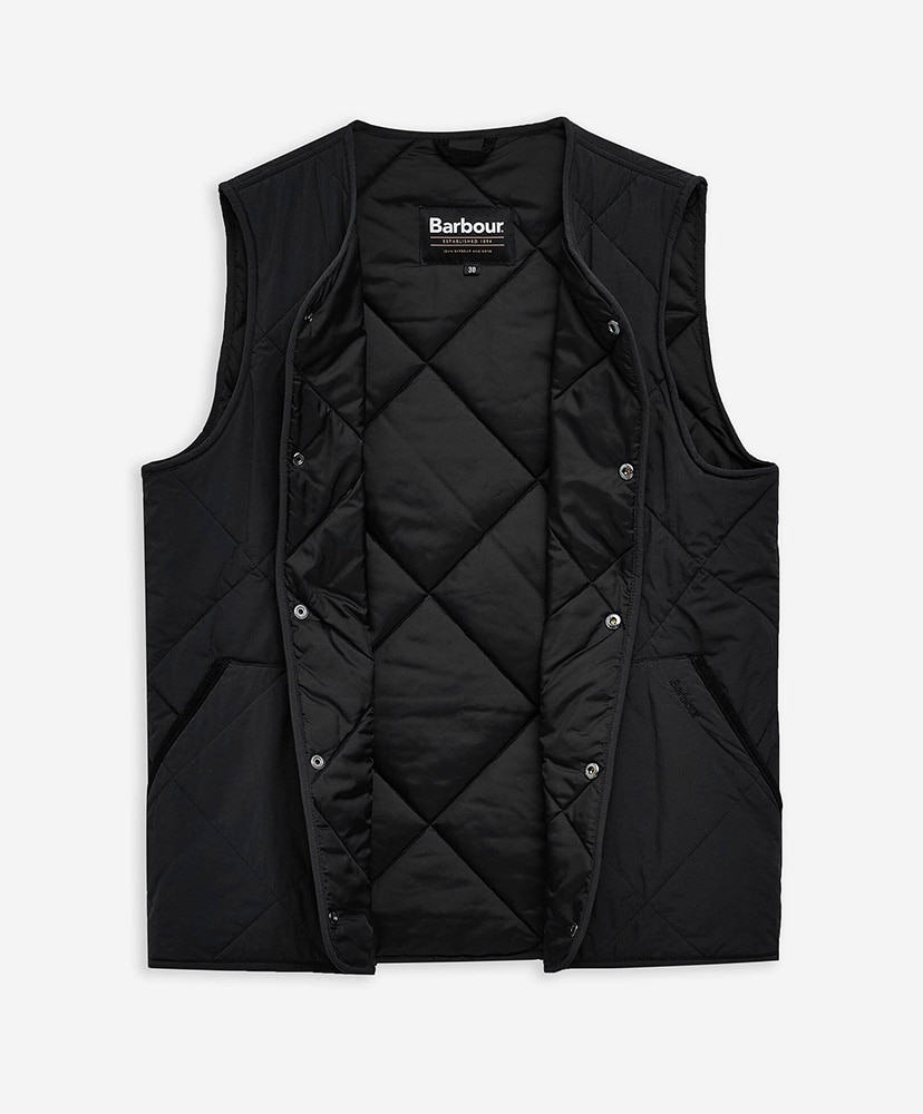 Modified Liddesdale Gilet(34(MEN) Black/BLK): Barbour