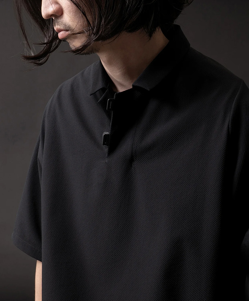 Capsulesnap Polo Shirt SM(1(MEN) Black/ブラック): TEATORA