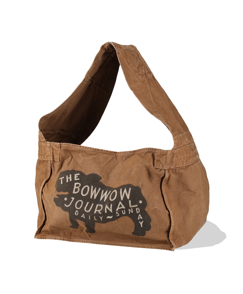 THE BOW WOW JOURNAL Newspaper Bag Aged(ONE(MEN) Brown/ブラウン